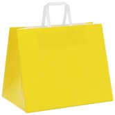 250 db sárga papírzacskók fogantyúkkal 32x22x24 cm 250 db sárga papírzacskók fogantyúkkal 32x22x24 cm