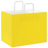 250 db sárga papírzacskók fogantyúkkal 32x22x24 cm 250 db sárga papírzacskók fogantyúkkal 32x22x24 cm