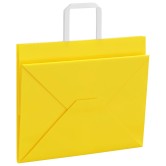 250 db sárga papírzacskók fogantyúkkal 32x22x24 cm 250 db sárga papírzacskók fogantyúkkal 32x22x24 cm