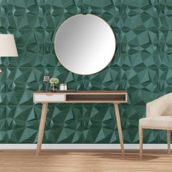12 db zöld xps gyémántmintás fali panel 50 x 50 cm 3 m²