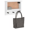 Sandnes tömör fenyőfa falra szerelt kabátállvány 45x12x35 cm