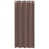 2 db barna fátyolfüggönyök rojtokkal 140x225 cm