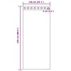 2 db barna fátyolfüggönyök rojtokkal 140x245 cm
