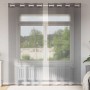 2 db sötétszürke fátyolfüggönyök rojtokkal 140x225 cm