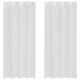 2 db fehér fátyolfüggönyök rojtokkal