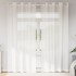 2 db fehér fátyolfüggönyök rojtokkal