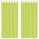 2 db almazöld fátyolfüggönyök fülecske tetejével 140x260 cm