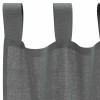 2 db sötétszürke fátyolfüggönyök hurokkal 140x225 cm