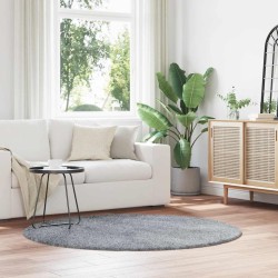 Bézs poliészter hosszú szálú navarra bozontos szőnyeg 200x200cm