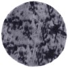 Sötétszürke hosszú szálú navarra bozontos szőnyeg 200x200 cm