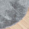 Világosszürke hosszú szálú navarra bozontos szőnyeg 300x200 cm