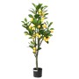 Zöld mesterséges citromfa 136 levéllel 120 cm