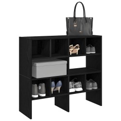 Cipőtartó állványok 2 db egymásba rakható barna tölgy