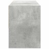 Cipőtartó állvány egymásra rakható beton szürke 89,5x30x40 cm