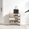 2 db sonoma tölgy cipőtartó állvány halmozható 60 x 30 x 30,5cm