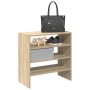 2 db sonoma tölgy cipőtartó állvány halmozható 60 x 30 x 30,5cm