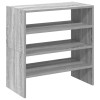 2 db szürke sonoma cipőtartó állvány halmozható 60x30x30,5 cm