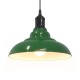 Függesztéklámpa magassága állítható e27 fényes zöld ø31cm fém