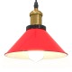 Függesztéklámpa magassága állítható e27 fényes piros ø22 cm fém