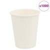 1000 db fehér papír kávéscsészék 8oz 200ml