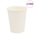 1000 db fehér papír kávéscsészék 8oz 200ml