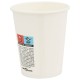 1000 db fehér papír kávéscsészék 8oz 200ml