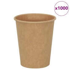 1000 db barna papír kávéscsészék 8oz 200ml