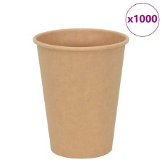 1000 db barna papír kávéscsészék 12oz 300ml