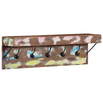 Kabáthorog sokszínű 73 x 19 x 23 cm tömör újrahasznosított fa