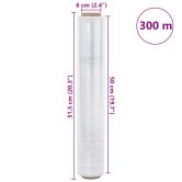 Stretch fólia 2 db átlátszó 20 μm 50 cm x 300 m Stretch fólia 2 db átlátszó 20 μm 50 cm x 300 m