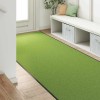 Ajtószőnyeg zöld és fekete 120 x 400 cm 100% poliamid
