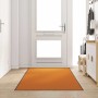 Ajtószőnyeg narancs és fekete 120 x 250 cm poliamid és pvc