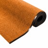 Ajtószőnyeg narancs és fekete 120 x 400 cm poliamid és pvc