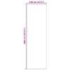 Ajtószőnyeg narancs és fekete 120 x 400 cm poliamid és pvc