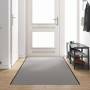Ajtószőnyeg szürke és fekete 120 x 400 cm 100% poliamid