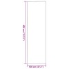 Ajtószőnyeg szürke és fekete 120 x 400 cm 100% poliamid
