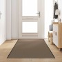 Ajtószőnyeg beige és fekete 120 x 400 cm 100% poliamid