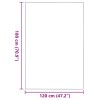 Ajtószőnyeg piros és fekete 120 x 180 cm 100% poliamid