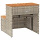 Pezsgőfürdő lépcső 50x50x50,5cm polyrattan és akácfa Pezsgőfürdő lépcső 50x50x50,5cm polyrattan és akácfa
