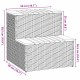 Pezsgőfürdő lépcső 50x50x50,5cm polyrattan és akácfa Pezsgőfürdő lépcső 50x50x50,5cm polyrattan és akácfa