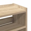 Sonoma tölgy színű szerelt fa cipőtartó 60x25x81 cm