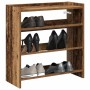 Antik fa szerelt fa cipőtartó 60x25x62 cm