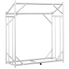 Vidaxl tűzifa állvány esővédővel 100,5x40,5x110,5 cm horganyzott acél