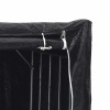 Vidaxl tűzifa állvány esővédővel 100,5x40,5x110,5 cm horganyzott acél
