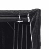 Tűzifa állvány esővédővel 100,5x80,5x110,5 cm horganyzott acél