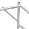 Tűzifa állvány esővédővel 100,5x100,5x110,5 cm horganyzott acél