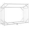 Tűzifa állvány esővédővel 151x60,5x110,5 cm horganyzott acél