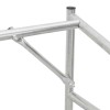Tűzifa állvány esővédővel 200,5x60,5x110,5 cm horganyzott acél