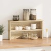 Konyhai állványok egymásba rakható 2 db sonoma tölgy 50x15x16cm