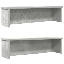 Konyhai állványok egymásba rakható 2 db beton szürke 50x15x16cm